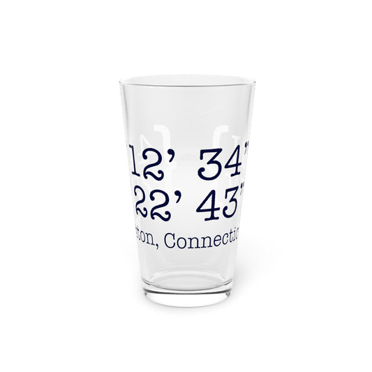 Weston Coordinates Pint Glass, 16oz