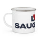 Love Saugatuck Enamel Camping Mug