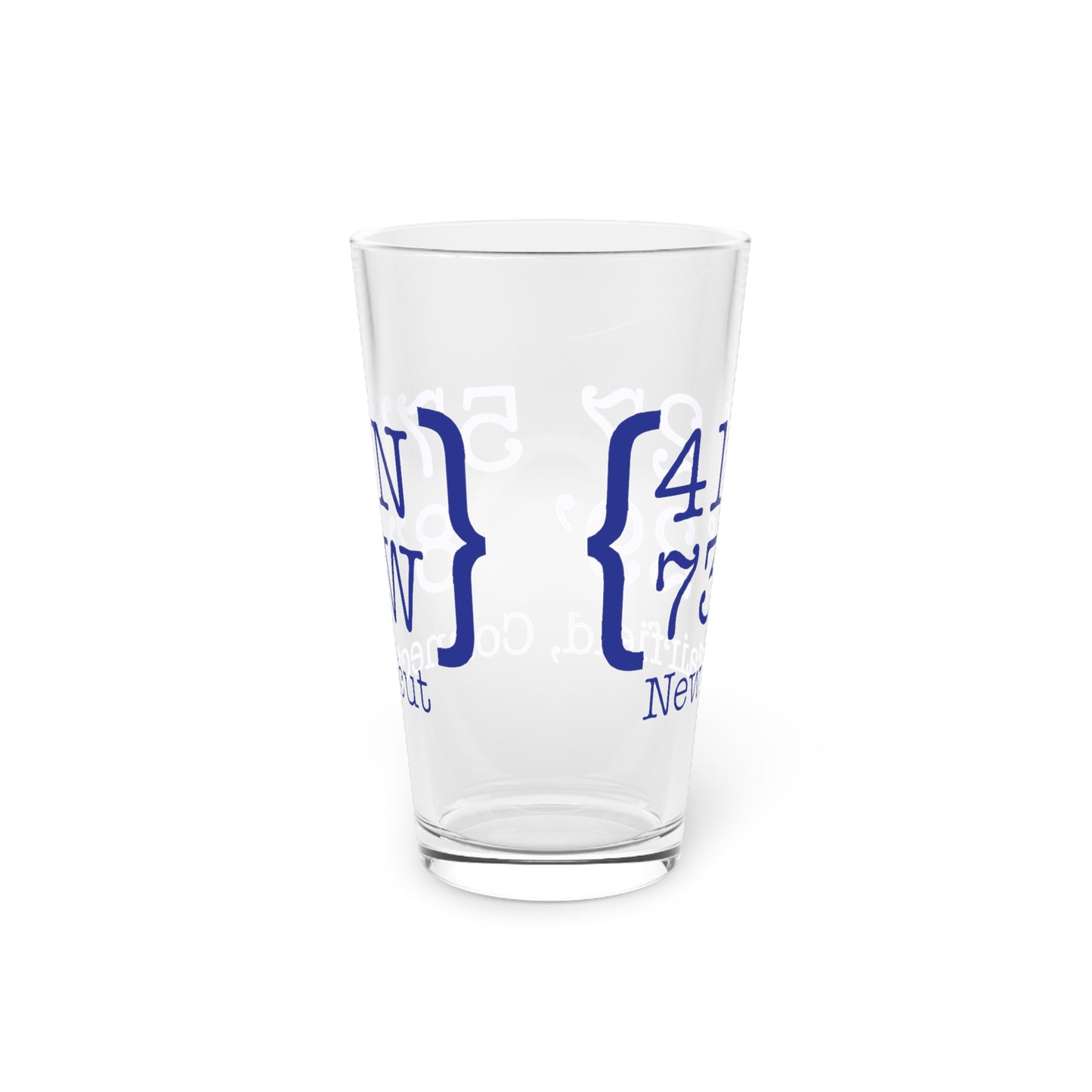 New Fairfield Coordinates Pint Glass, 16oz