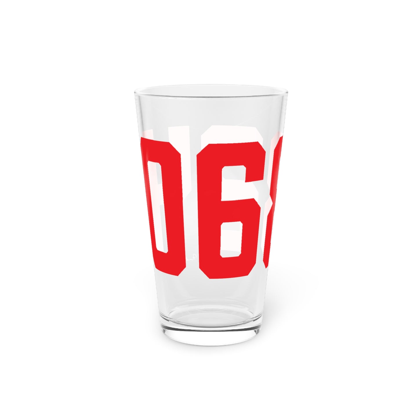 06824 Fairfield Connecticut Zip Code Pint Glass, 16oz