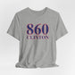 860 Clinton Red White & Blue Unisex Jersey Short Sleeve T-Shirt
