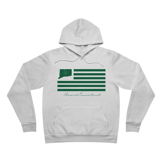 Norwich Connecticut St Patrick’s Day Flag Unisex Sponge Fleece Pullover Hoodie