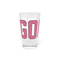 Goose Zip Code Pink & Black Pint Glass, 16oz