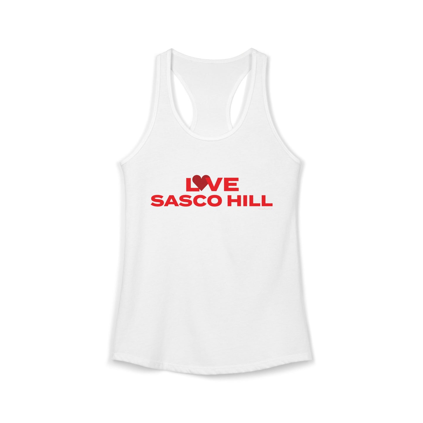 Love Sasco Hill  Women's Ideal Racerback Tank Top