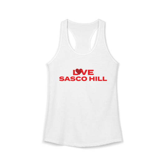 Love Sasco Hill  Women's Ideal Racerback Tank Top