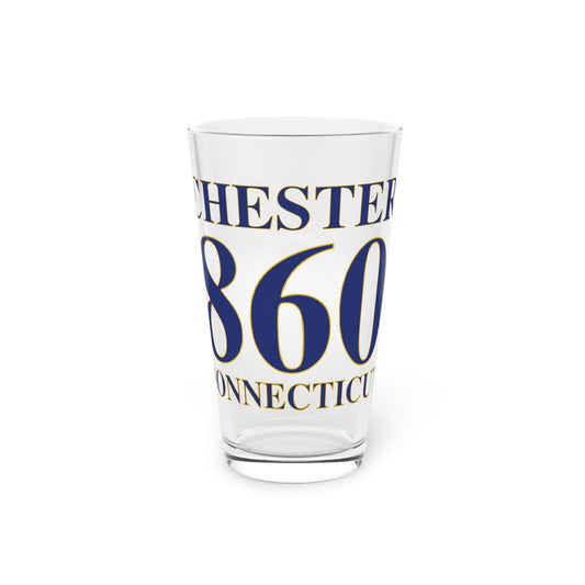 Chester 860 Connecticut Pint Glass, 16oz