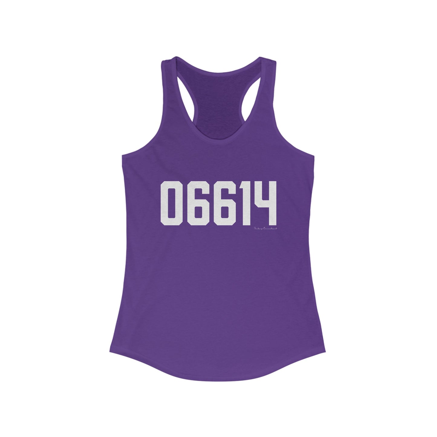 06614 - Stratford Connecticut Zip Code Women's Ideal Racerback Tank Top