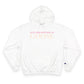 Just a kid listening to Goose - Peach & Pink Champion Hoodie