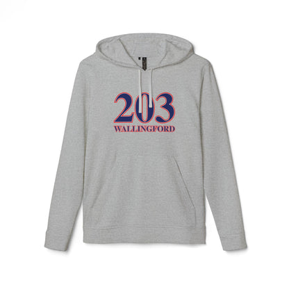 203 Wallingford Red White & Blue adidas Unisex Fleece Hoodie