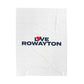 Love Rowayton Velveteen Plush Blanket