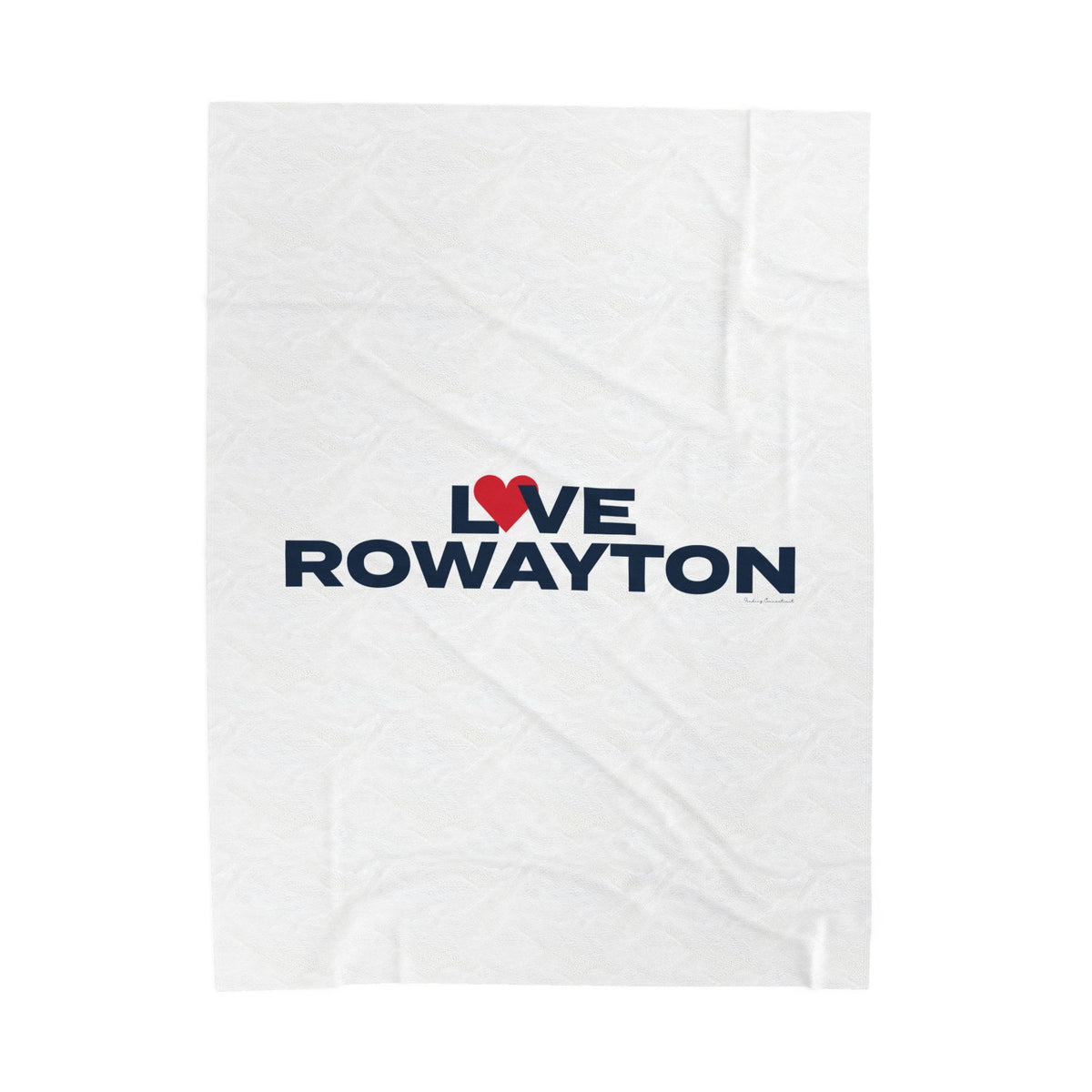 Love Rowayton Velveteen Plush Blanket