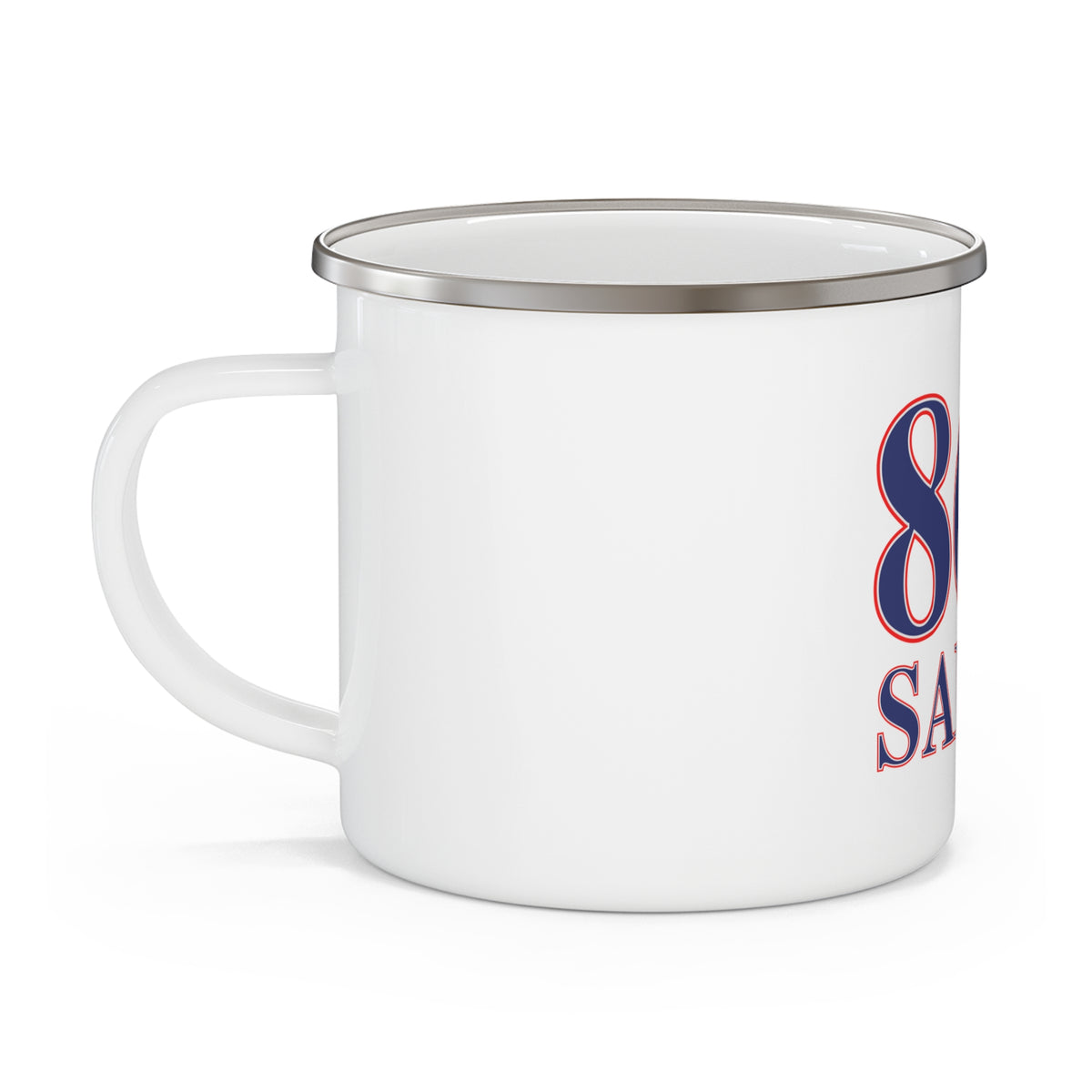 860 Salem Red, White & Blue Enamel Camping Mug