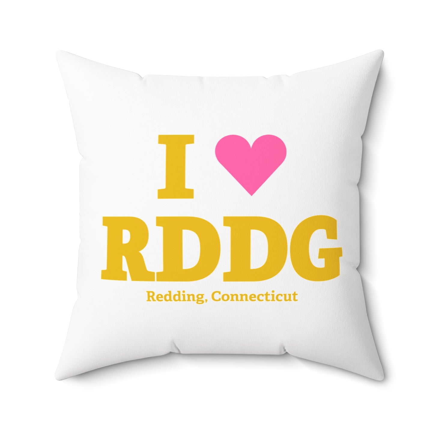 I Heart RDDG Spun Polyester Square Pillow