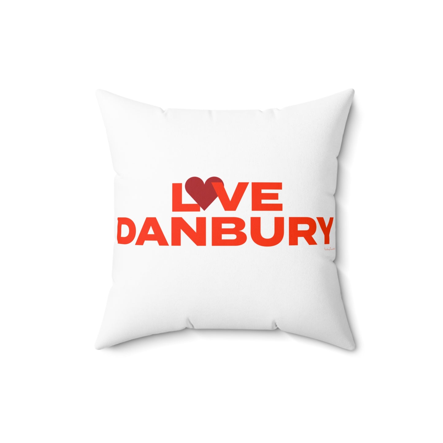 Love Danbury Spun Polyester Square Pillow