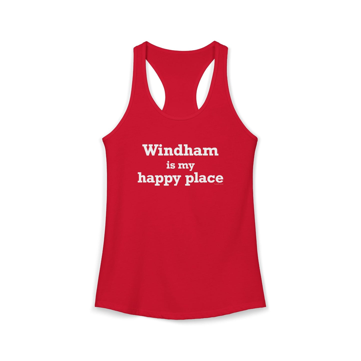 Windham is My Happy Place Women's Ideal Racerback Tank Top