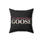 Just a kid listening to Goose - Peach & Pink Spun Polyester Square Pillow