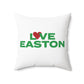 Love Easton Spun Polyester Square Pillow
