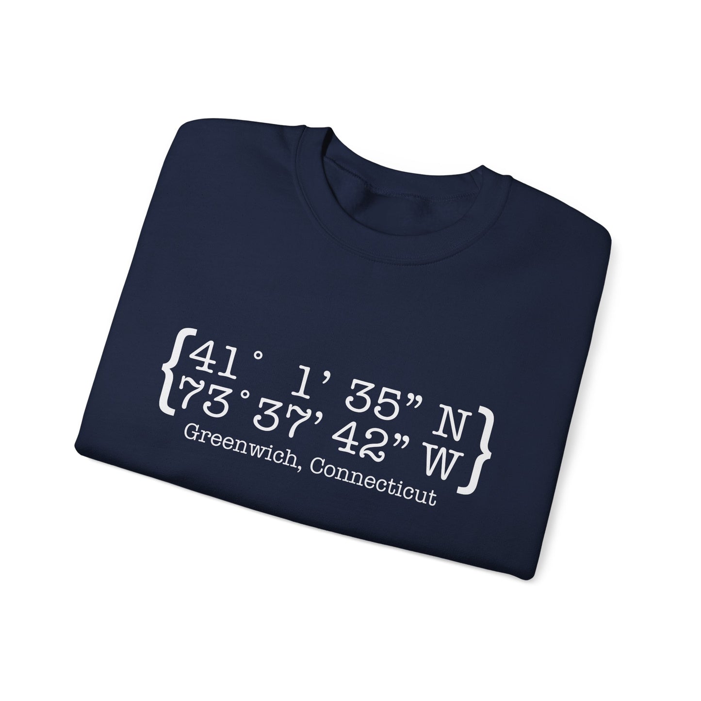 Greenwich Coordinates Unisex Heavy Blend™ Crewneck Sweatshirt