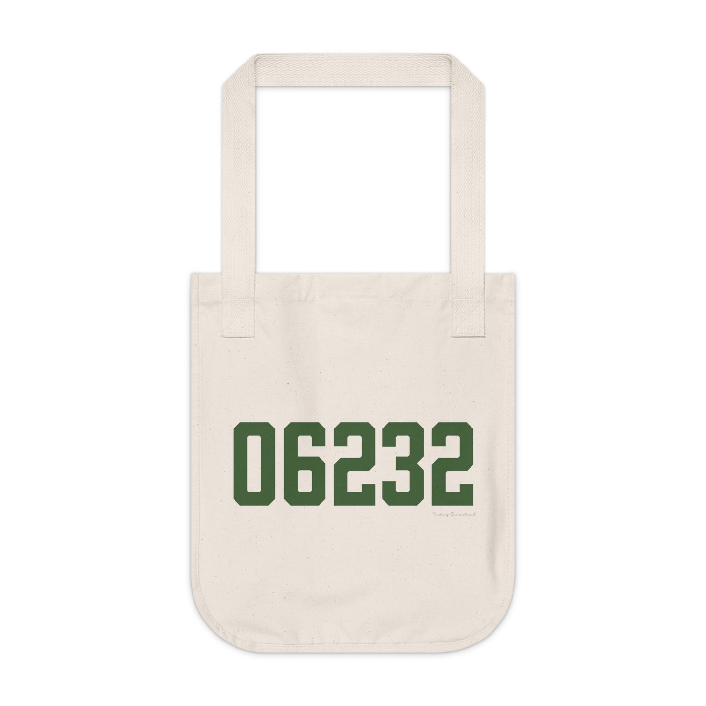 06232 Andover Connecticut Zip Code Organic Canvas Tote Bag