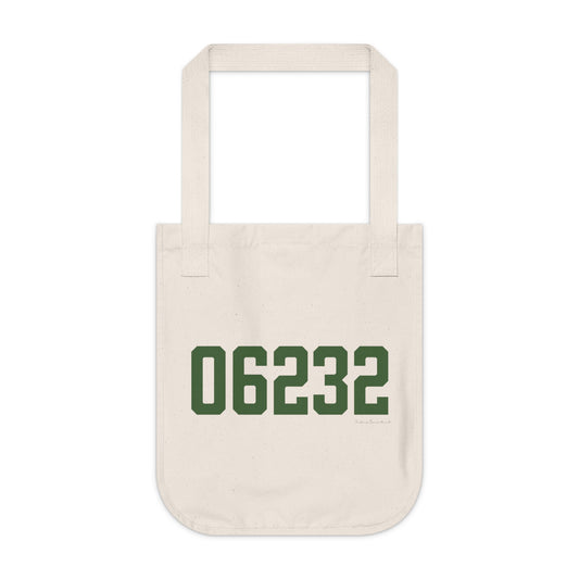 06232 Andover Connecticut Zip Code Organic Canvas Tote Bag