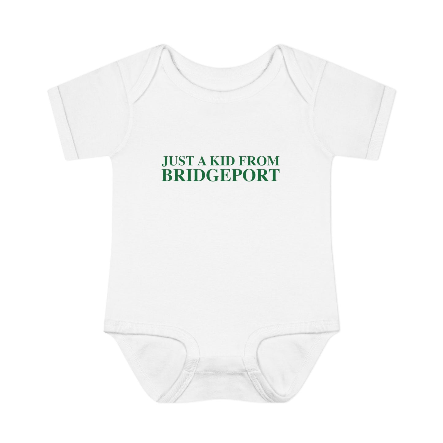 Just a kid from Bridgeport Infant Baby Rib Bodysuit