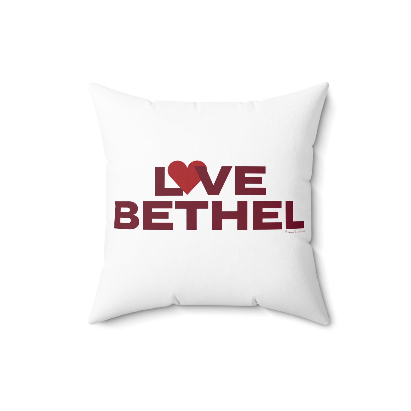 Love Bethel Spun Polyester Square Pillow