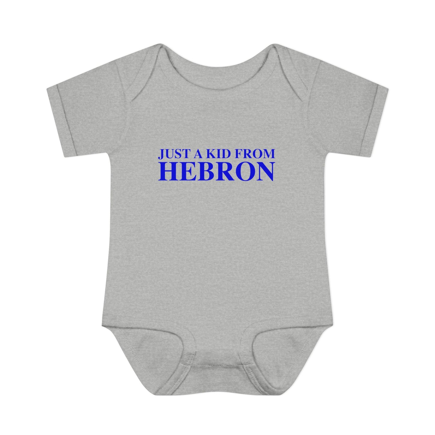 Just a kid from Hebron Infant Baby Rib Bodysuit
