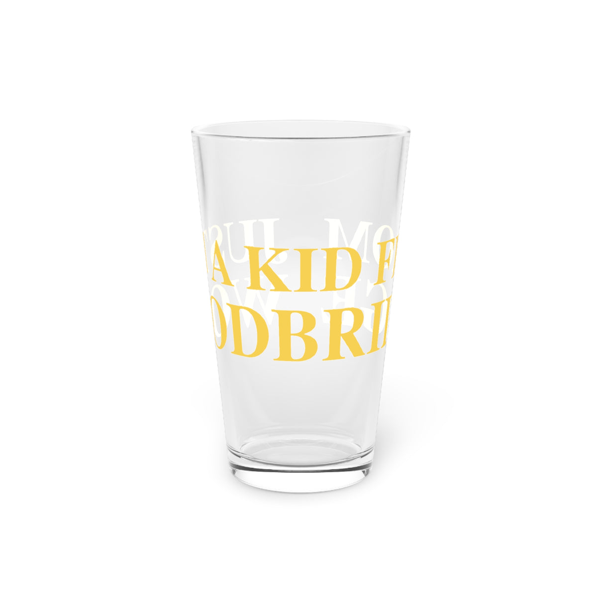 Just a kid from Woodbridge Pint Glass, 16oz