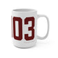 06403 Beacon Falls Connecticut Zip Code Mug 15oz