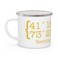 Redding Coordinates Enamel Camping Mug
