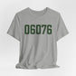 06076 Union Connecticut Zip Code Unisex Jersey Short Sleeve T-Shirt
