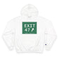 Vintage Exit 47 Merritt Parkway Sign Champion Hoodie