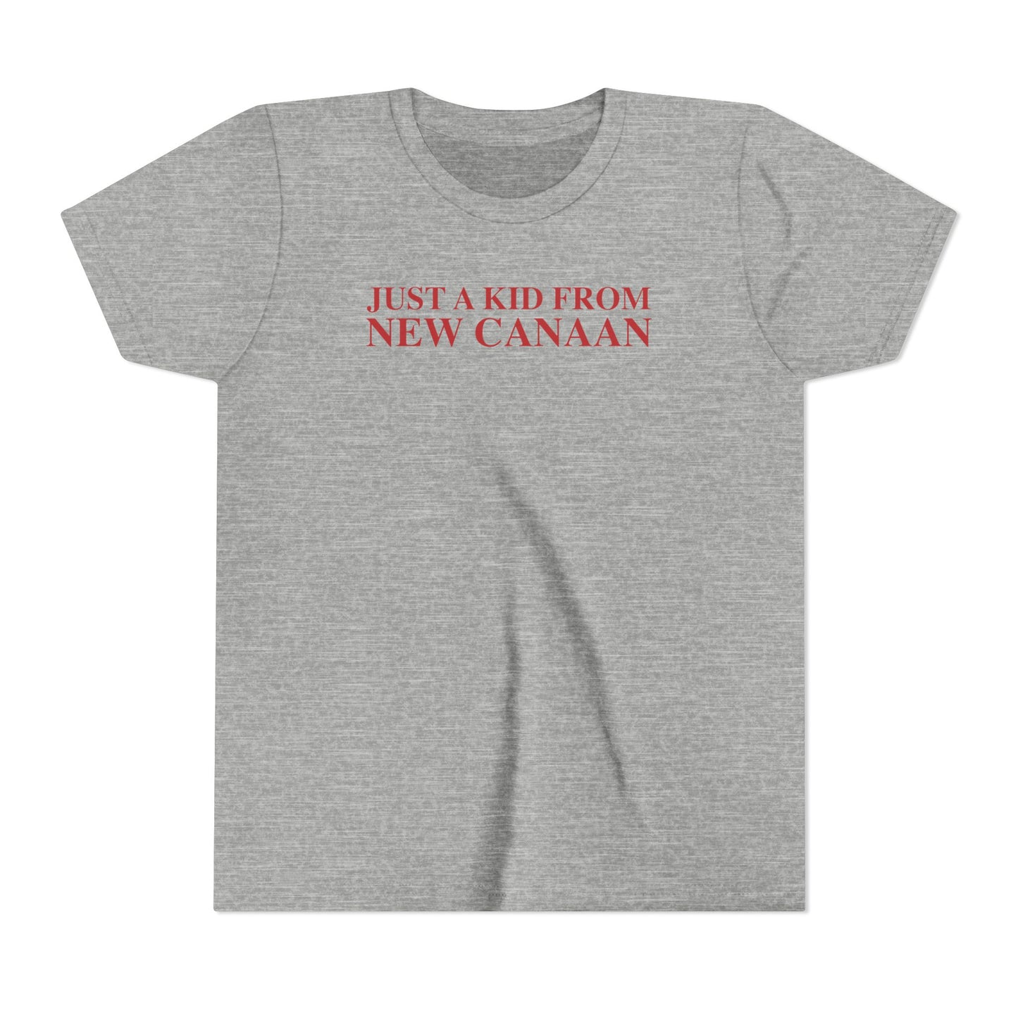 Just a kid from New Canaan Youth Short Sleeve Tee