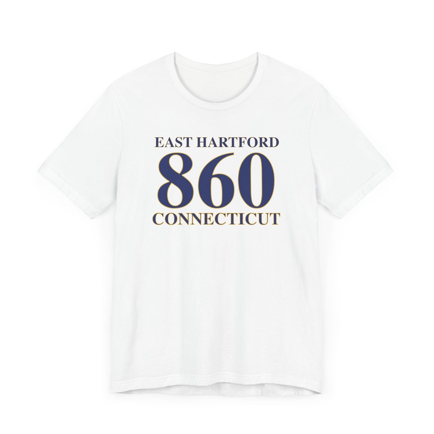 East Hartford 860 Connecticut Unisex Jersey Short Sleeve Tee