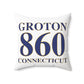 Groton 860 Connecticut Spun Polyester Square Pillow