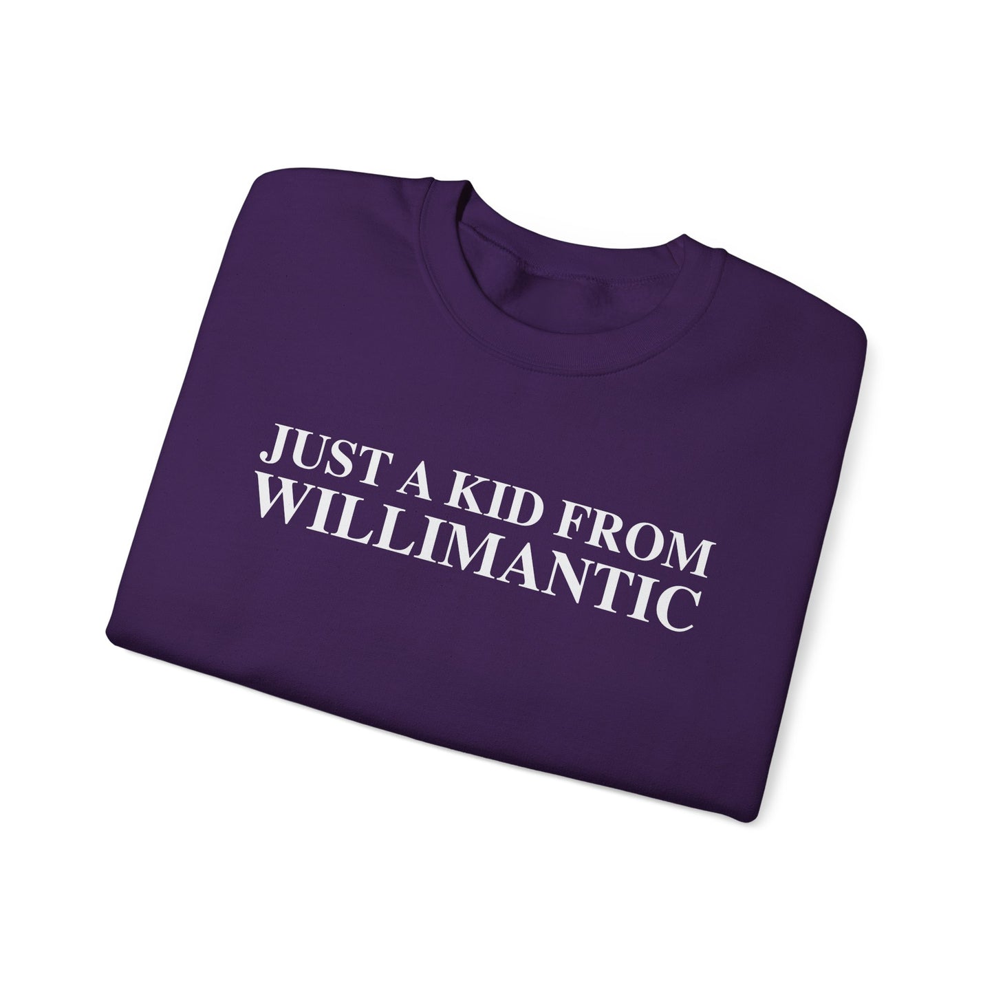 Just a kid from Willimantic Unisex Heavy Blend™ Crewneck Sweatshirt