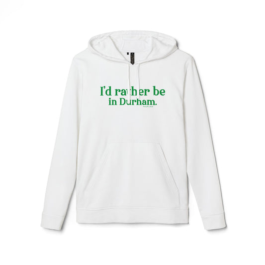 I'd rather be in Durham. adidas® Unisex Fleece Hoodie