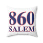 860 Salem Red, White & Blue Spun Polyester Square Pillow