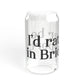 I’d rather be in Bridgeport Sipper Glass, 16oz