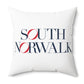 41 Tilt South Norwalk Spun Polyester Square Pillow