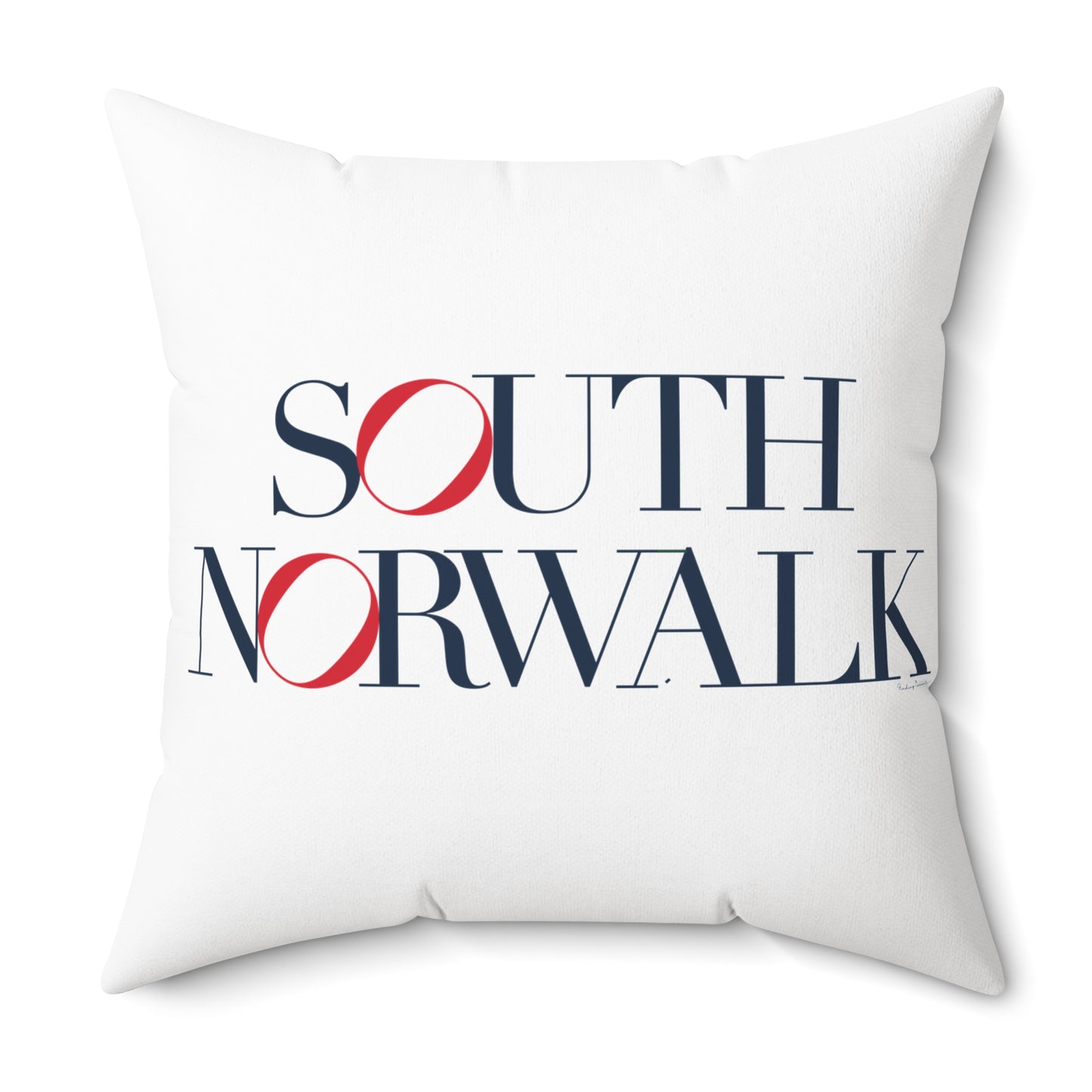 41 Tilt South Norwalk Spun Polyester Square Pillow