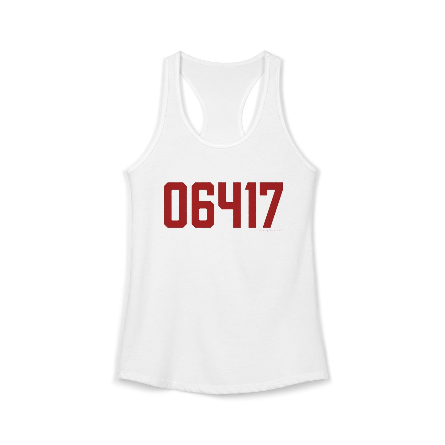 06417 Deep River Connecticut Zip Code Women's Ideal Racerback Tank Top