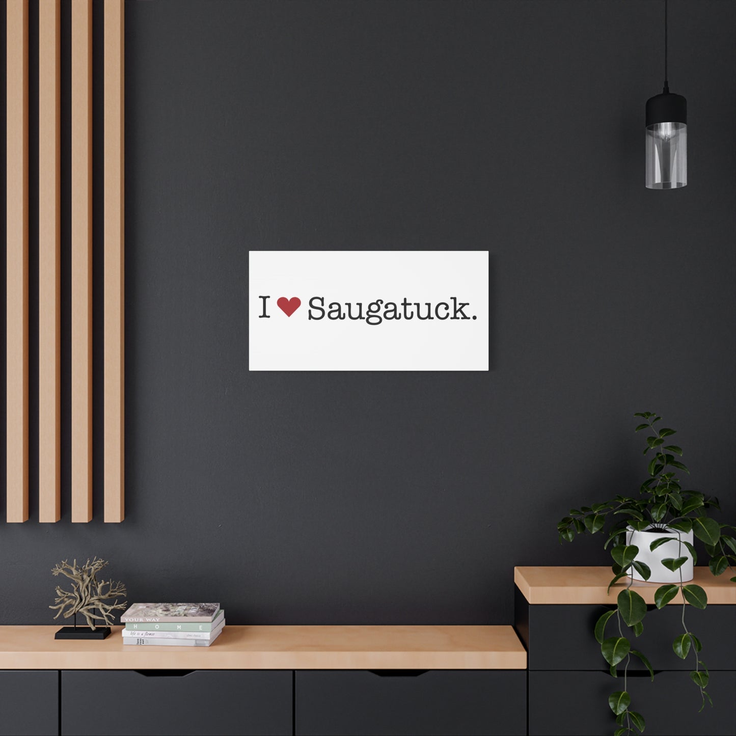 I Heart Saugatuck. Matte Canvas, Stretched, 1.25"