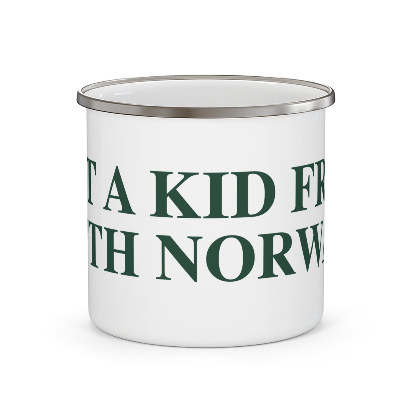 Just a kid from South Norwalk Enamel Camping Mug