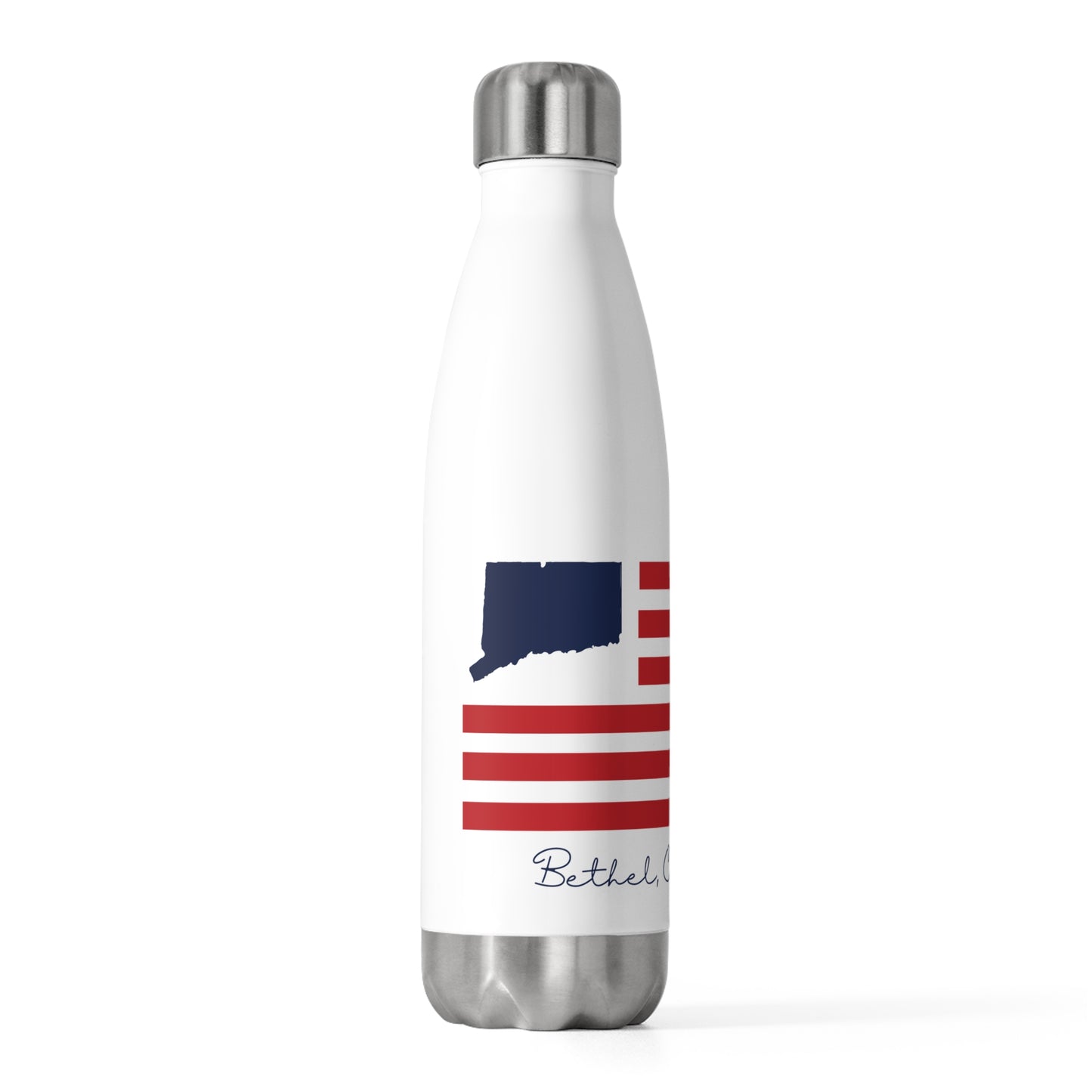 Bethel Connecticut Flag 20oz Insulated Bottle