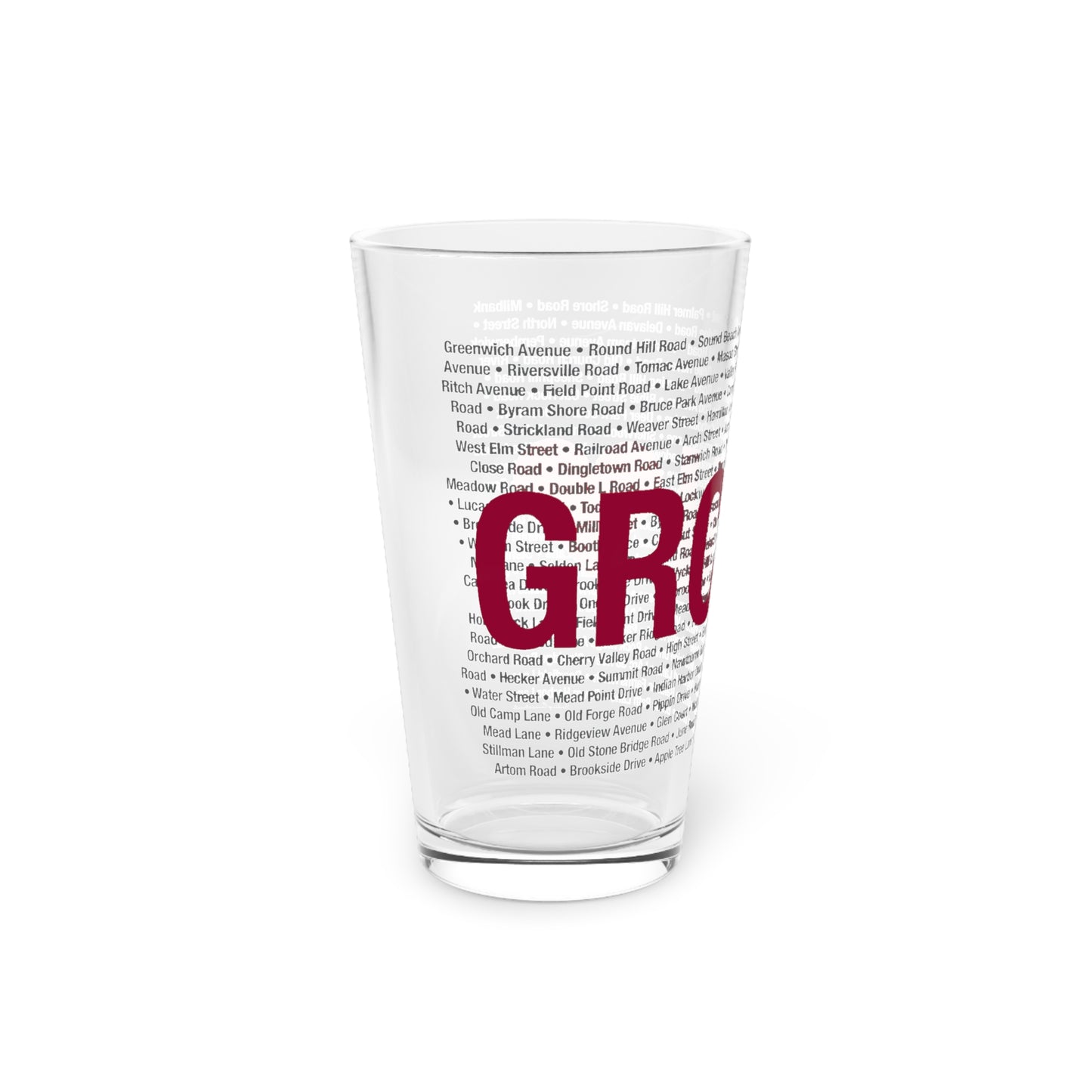 Greenwich Love Pint Glass, 16oz