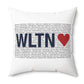 Wilton Love Spun Polyester Square Pillow