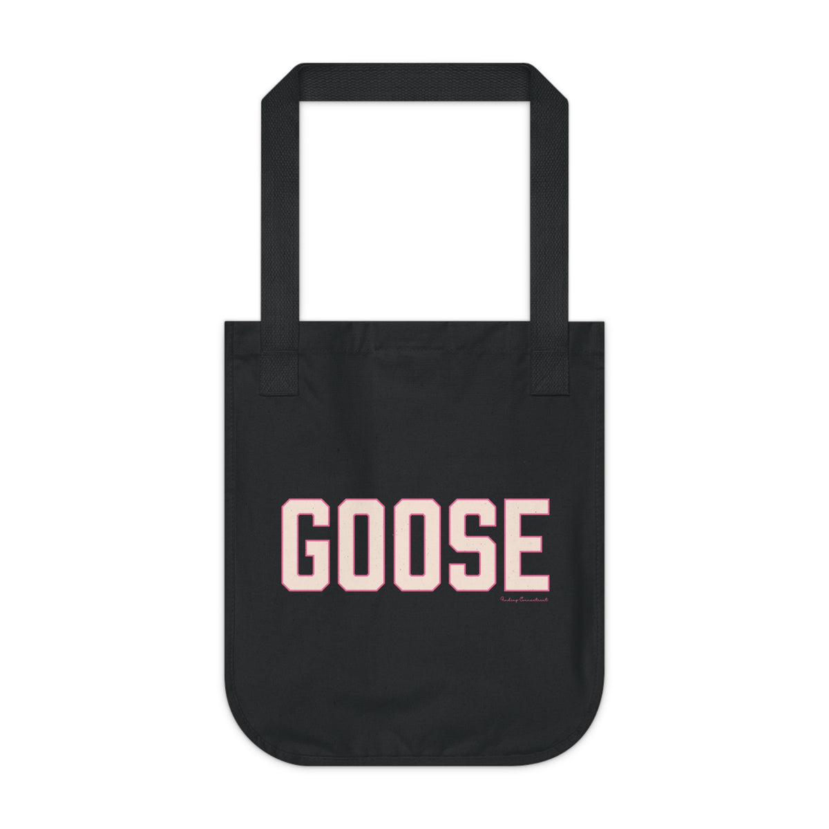 Goose Zip Code - Peach & Pink Organic Canvas Tote Bag