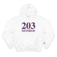 203 Monroe Red White & Blue Champion Hoodie