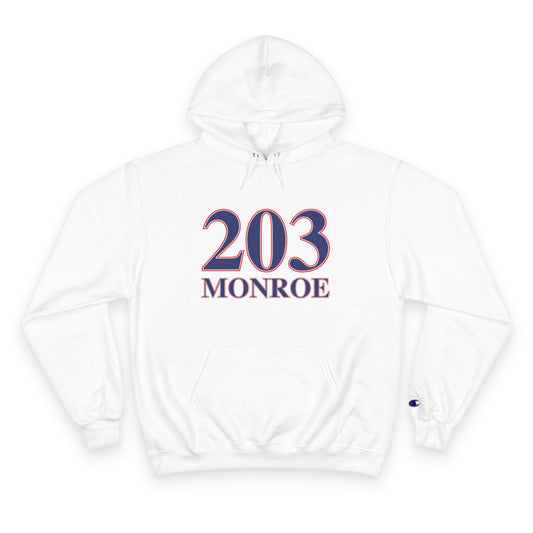 203 Monroe Red White & Blue Champion Hoodie